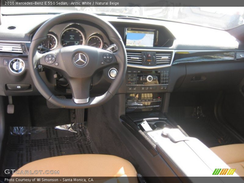 Arctic White / Natural Beige 2010 Mercedes-Benz E 550 Sedan