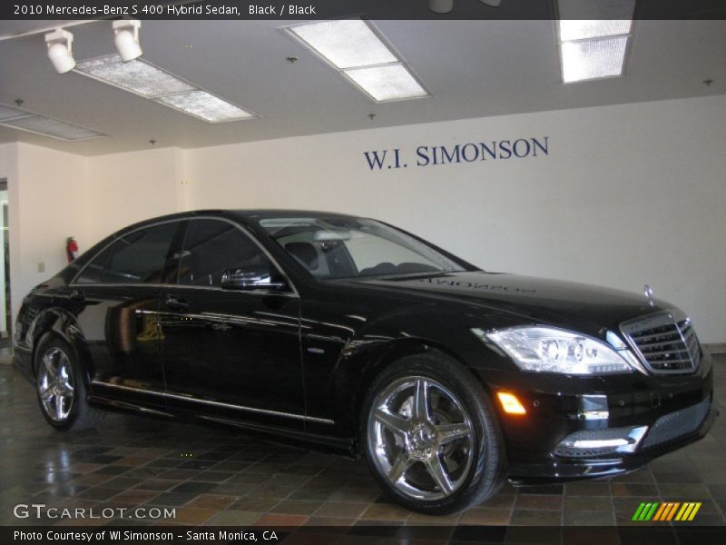 Black / Black 2010 Mercedes-Benz S 400 Hybrid Sedan