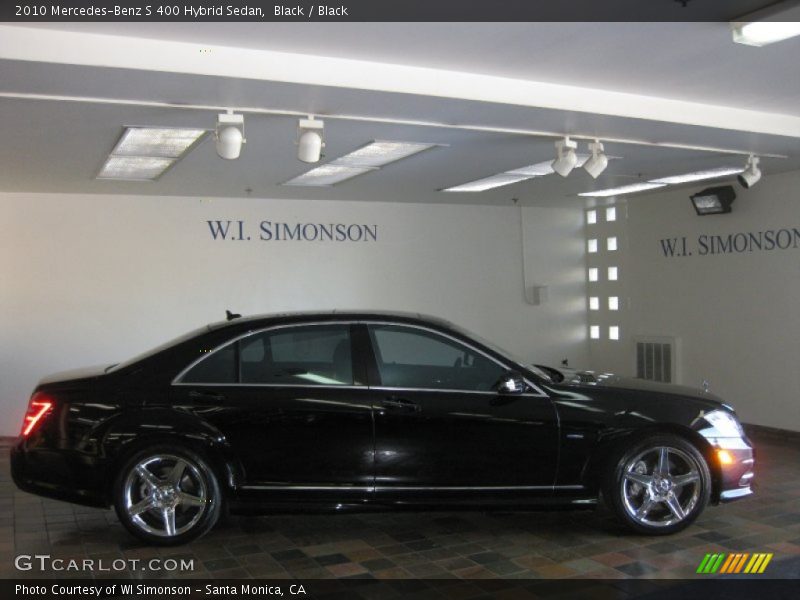 Black / Black 2010 Mercedes-Benz S 400 Hybrid Sedan
