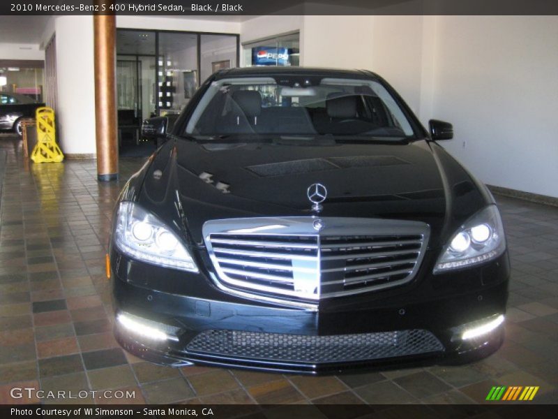 Black / Black 2010 Mercedes-Benz S 400 Hybrid Sedan