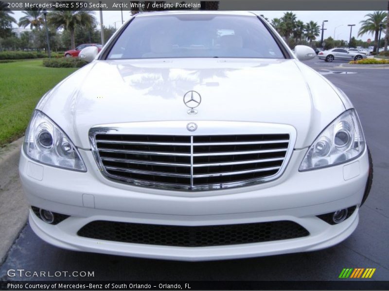 Arctic White / designo Porcelain 2008 Mercedes-Benz S 550 Sedan