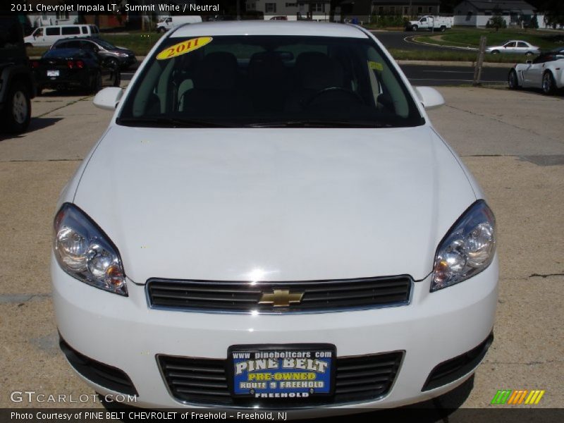 Summit White / Neutral 2011 Chevrolet Impala LT