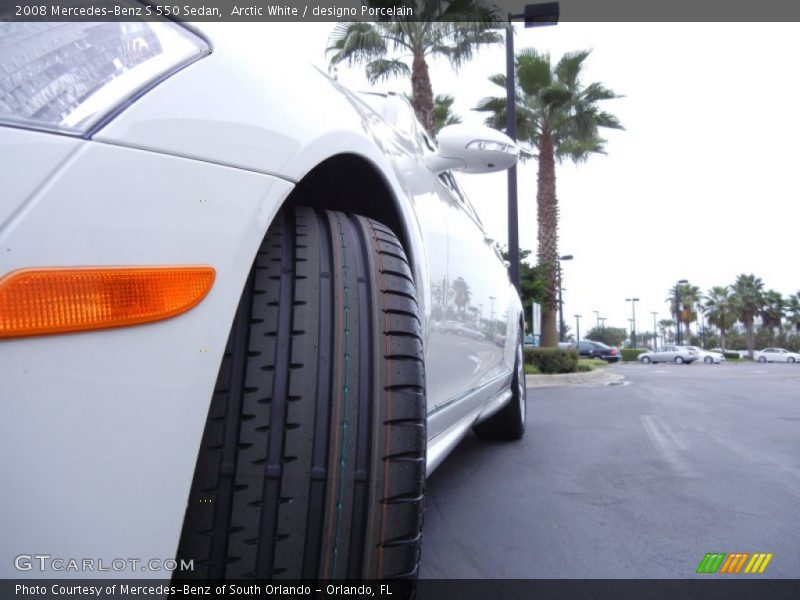 Arctic White / designo Porcelain 2008 Mercedes-Benz S 550 Sedan