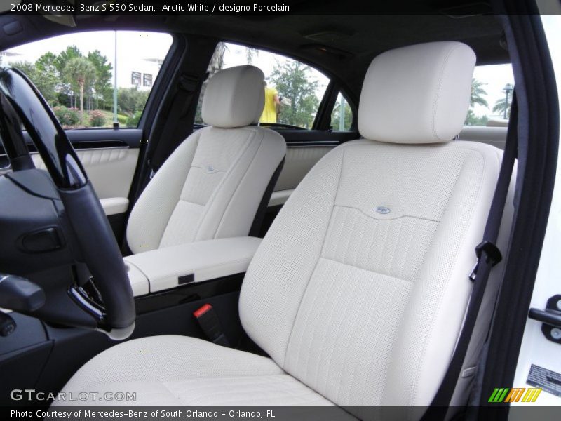  2008 S 550 Sedan designo Porcelain Interior