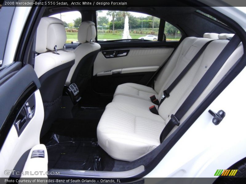  2008 S 550 Sedan designo Porcelain Interior