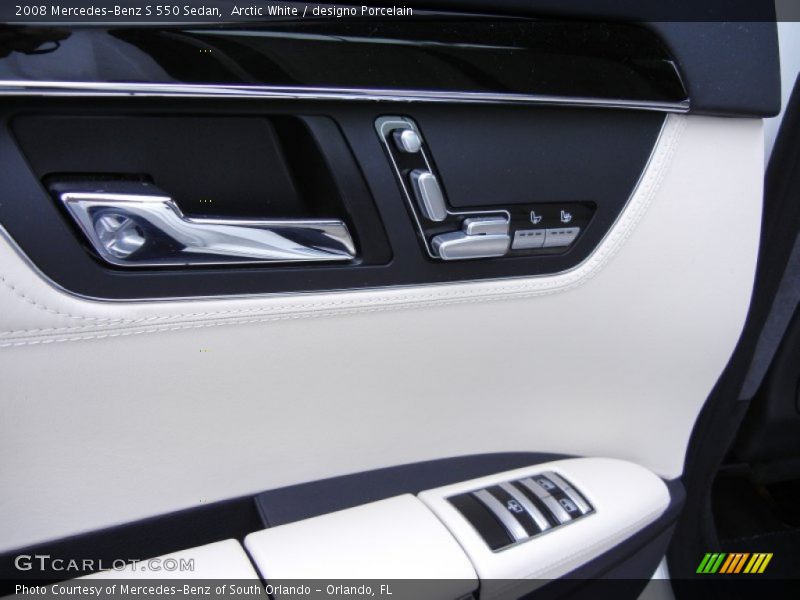 Arctic White / designo Porcelain 2008 Mercedes-Benz S 550 Sedan