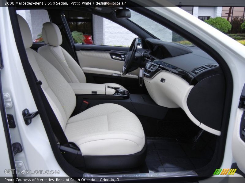  2008 S 550 Sedan designo Porcelain Interior