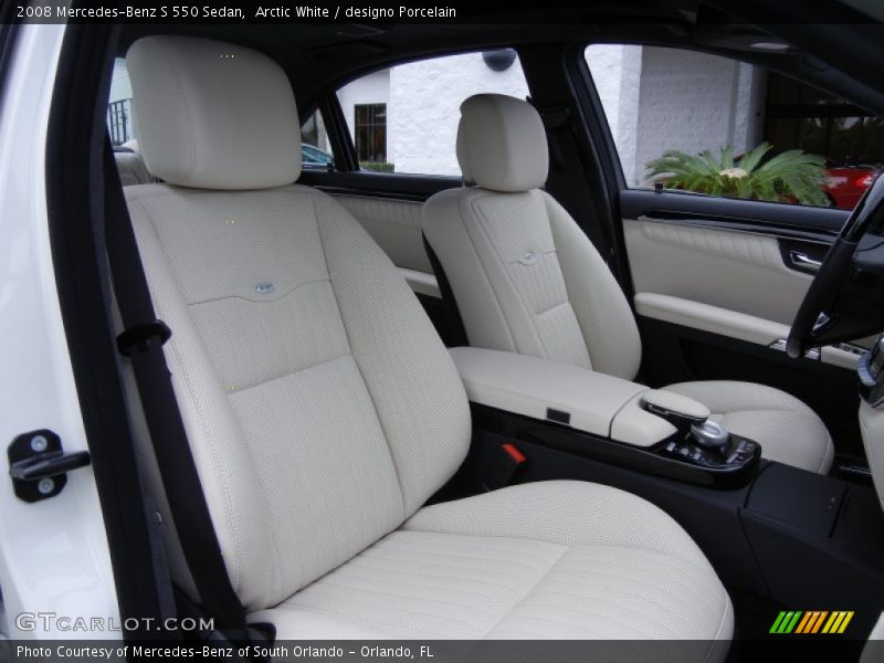 2008 S 550 Sedan designo Porcelain Interior