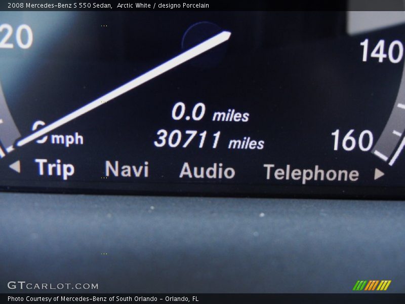 Arctic White / designo Porcelain 2008 Mercedes-Benz S 550 Sedan