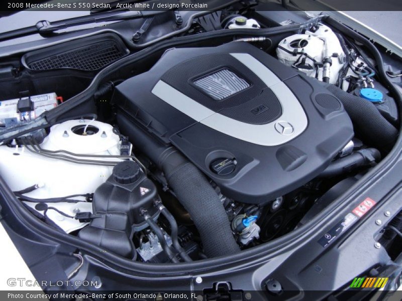  2008 S 550 Sedan Engine - 5.5 Liter DOHC 32-Valve V8