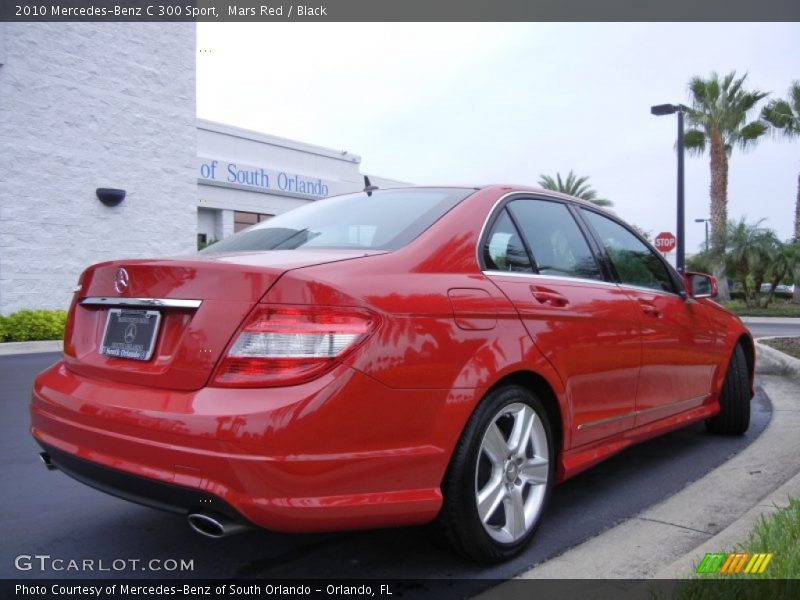 Mars Red / Black 2010 Mercedes-Benz C 300 Sport