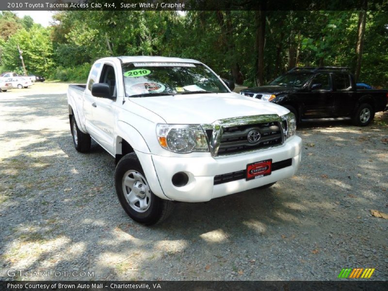 Super White / Graphite 2010 Toyota Tacoma Access Cab 4x4