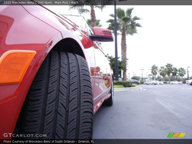 Mars Red / Black 2010 Mercedes-Benz C 300 Sport