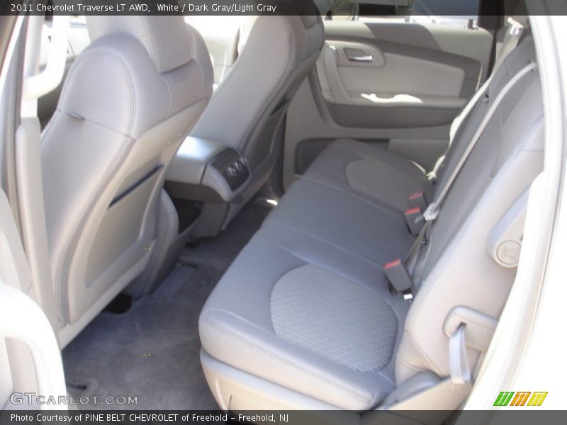 White / Dark Gray/Light Gray 2011 Chevrolet Traverse LT AWD