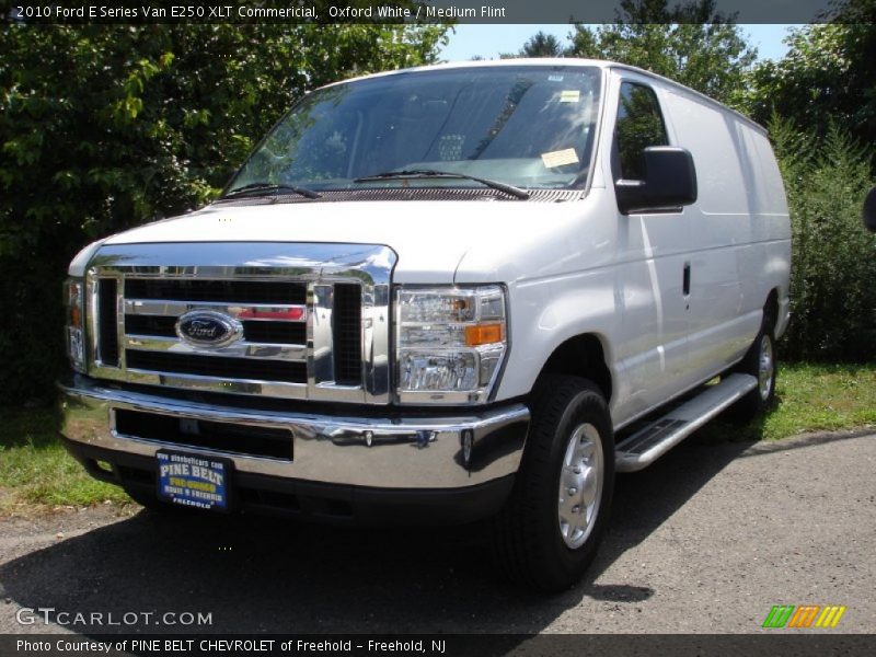 Oxford White / Medium Flint 2010 Ford E Series Van E250 XLT Commericial