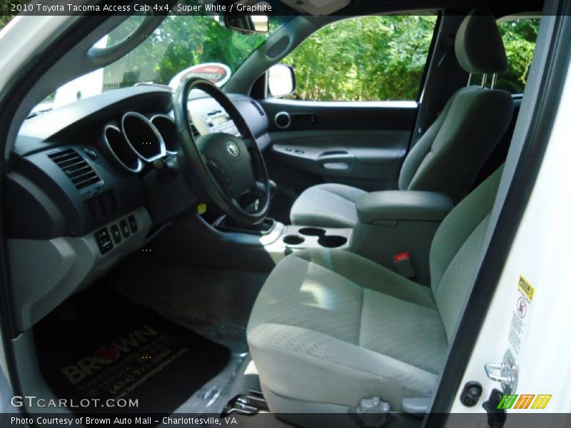 Super White / Graphite 2010 Toyota Tacoma Access Cab 4x4