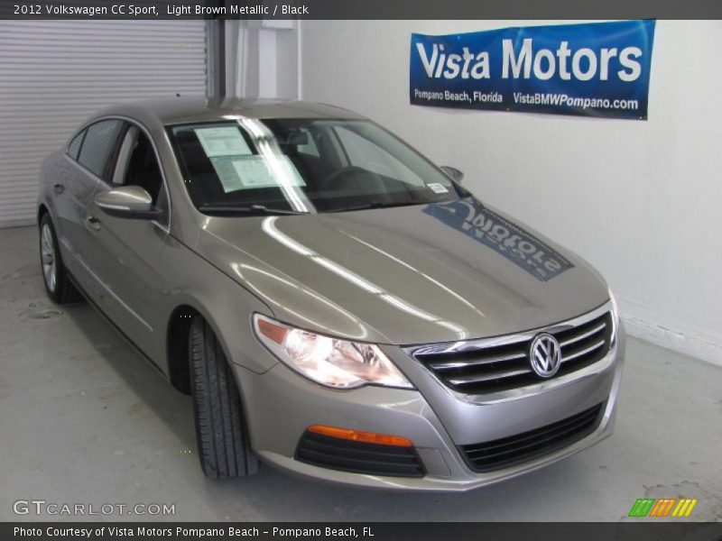 Light Brown Metallic / Black 2012 Volkswagen CC Sport
