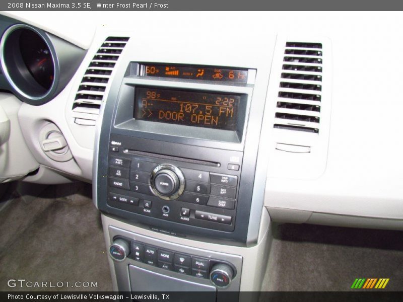 Winter Frost Pearl / Frost 2008 Nissan Maxima 3.5 SE