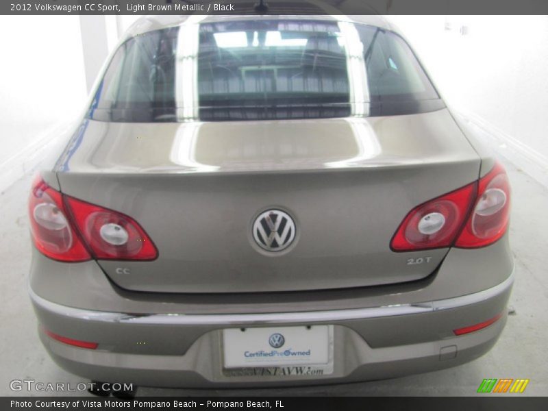 Light Brown Metallic / Black 2012 Volkswagen CC Sport