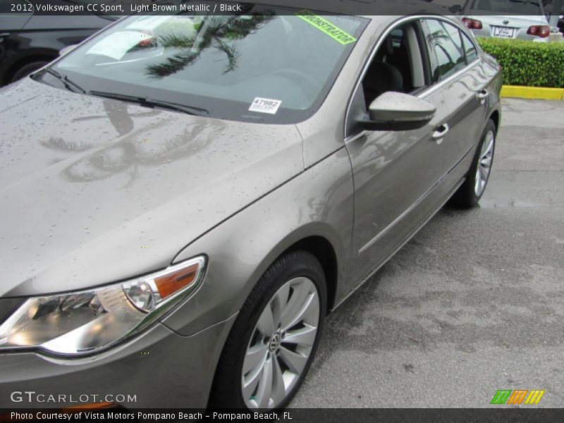 Light Brown Metallic / Black 2012 Volkswagen CC Sport