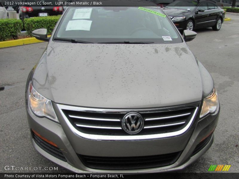 Light Brown Metallic / Black 2012 Volkswagen CC Sport