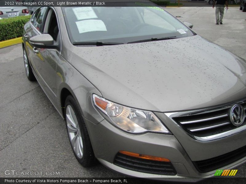 Light Brown Metallic / Black 2012 Volkswagen CC Sport