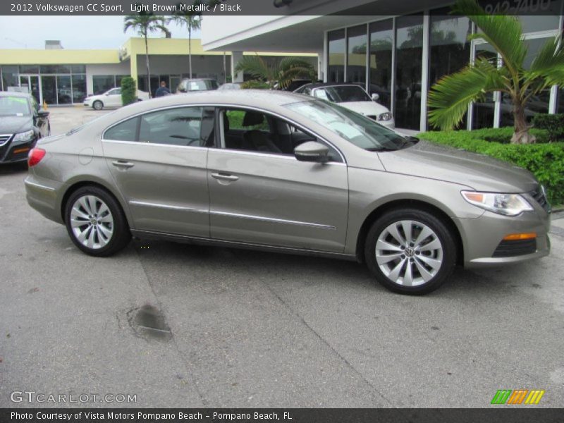 Light Brown Metallic / Black 2012 Volkswagen CC Sport