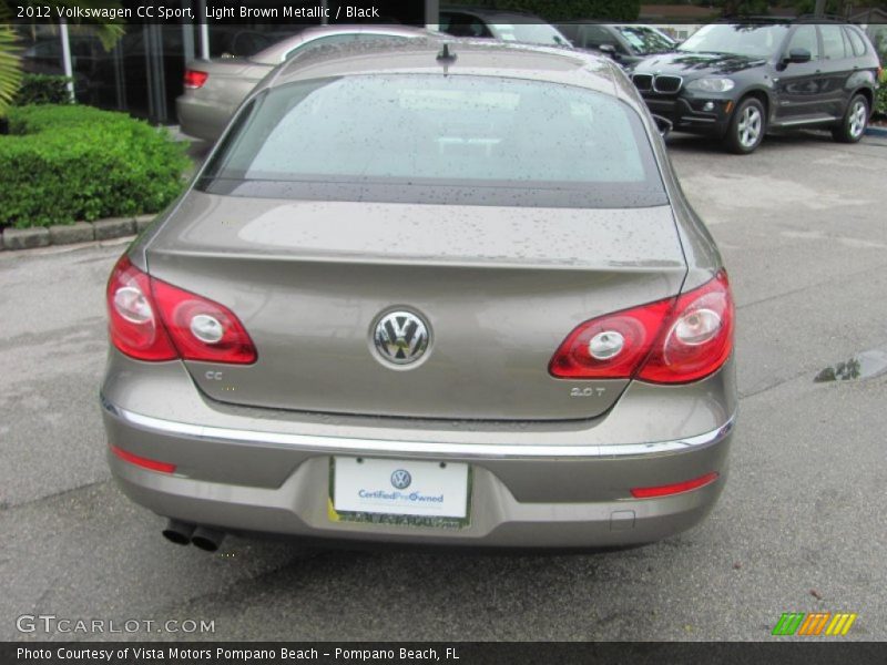 Light Brown Metallic / Black 2012 Volkswagen CC Sport