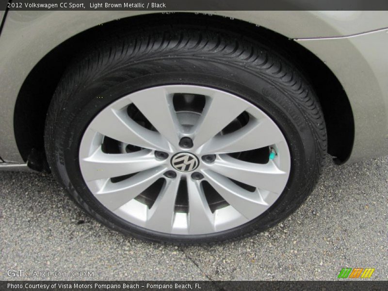 Light Brown Metallic / Black 2012 Volkswagen CC Sport