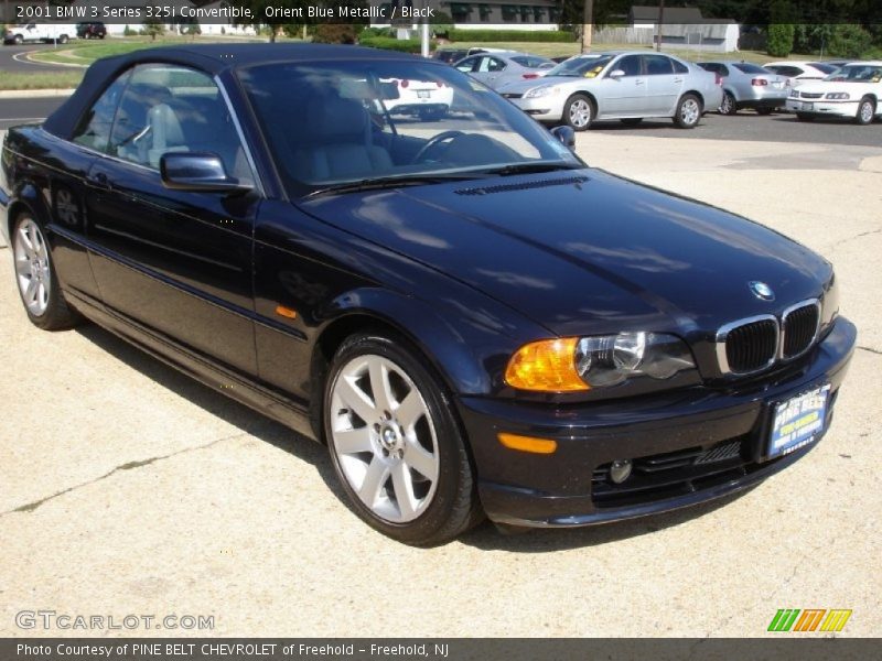 Orient Blue Metallic / Black 2001 BMW 3 Series 325i Convertible