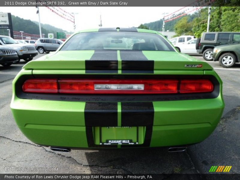 Green with Envy / Dark Slate Gray 2011 Dodge Challenger SRT8 392