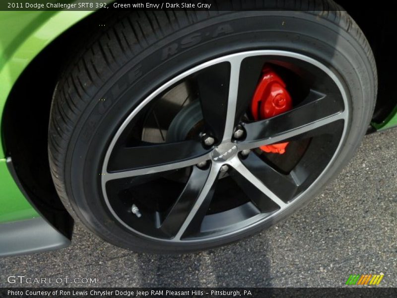 Green with Envy / Dark Slate Gray 2011 Dodge Challenger SRT8 392