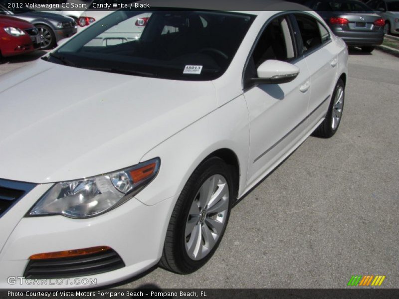 Candy White / Black 2012 Volkswagen CC Sport