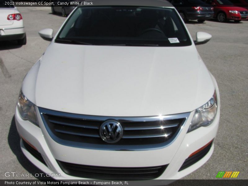 Candy White / Black 2012 Volkswagen CC Sport