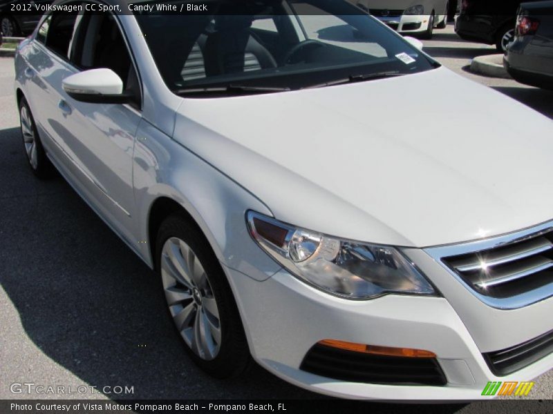 Candy White / Black 2012 Volkswagen CC Sport