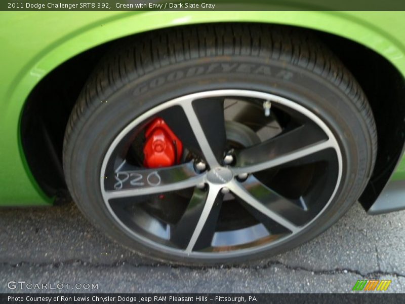 Green with Envy / Dark Slate Gray 2011 Dodge Challenger SRT8 392