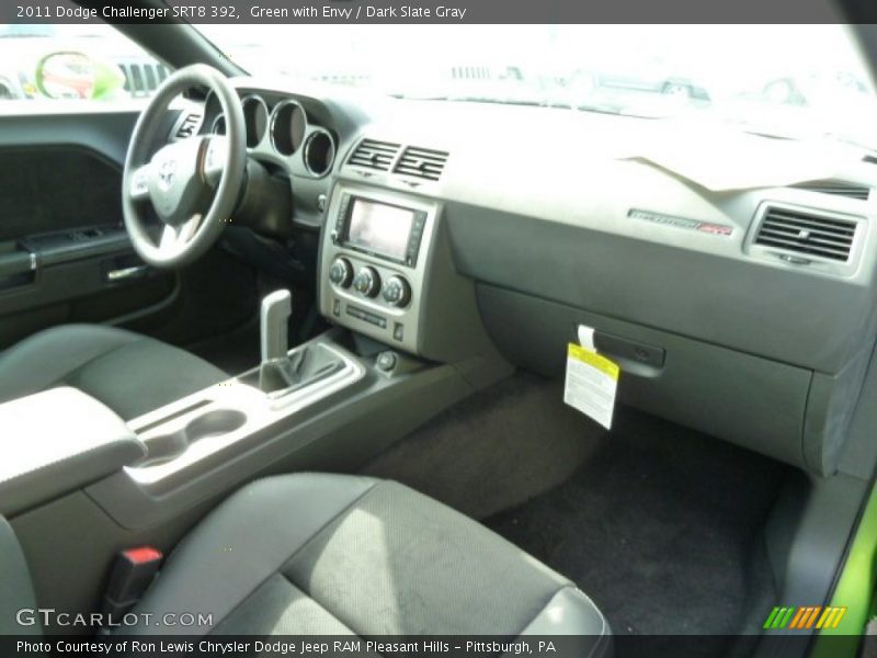Green with Envy / Dark Slate Gray 2011 Dodge Challenger SRT8 392