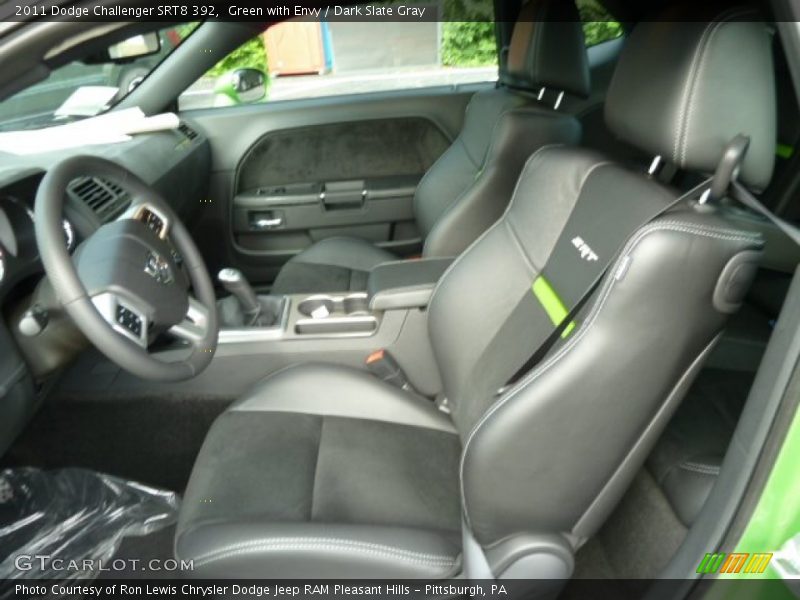 Green with Envy / Dark Slate Gray 2011 Dodge Challenger SRT8 392