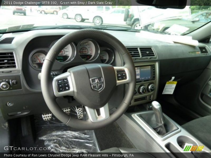 Green with Envy / Dark Slate Gray 2011 Dodge Challenger SRT8 392