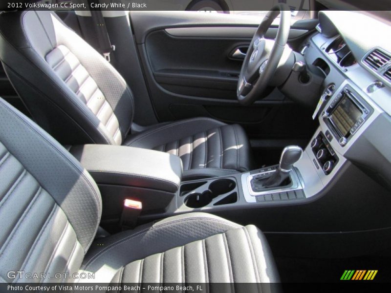 Candy White / Black 2012 Volkswagen CC Sport