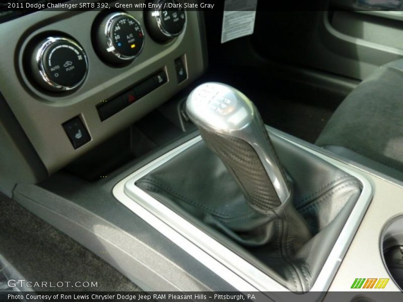 Green with Envy / Dark Slate Gray 2011 Dodge Challenger SRT8 392