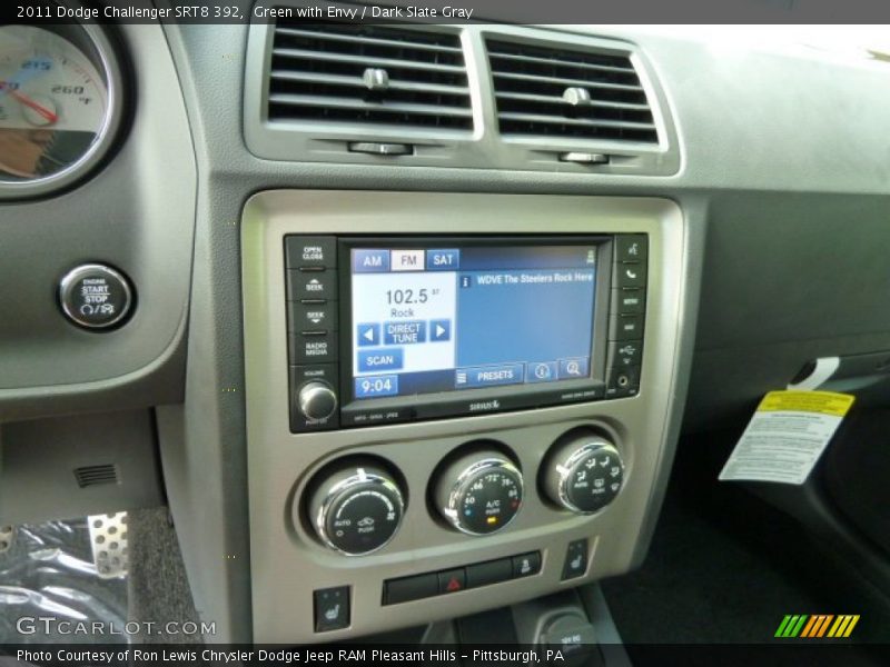 Green with Envy / Dark Slate Gray 2011 Dodge Challenger SRT8 392