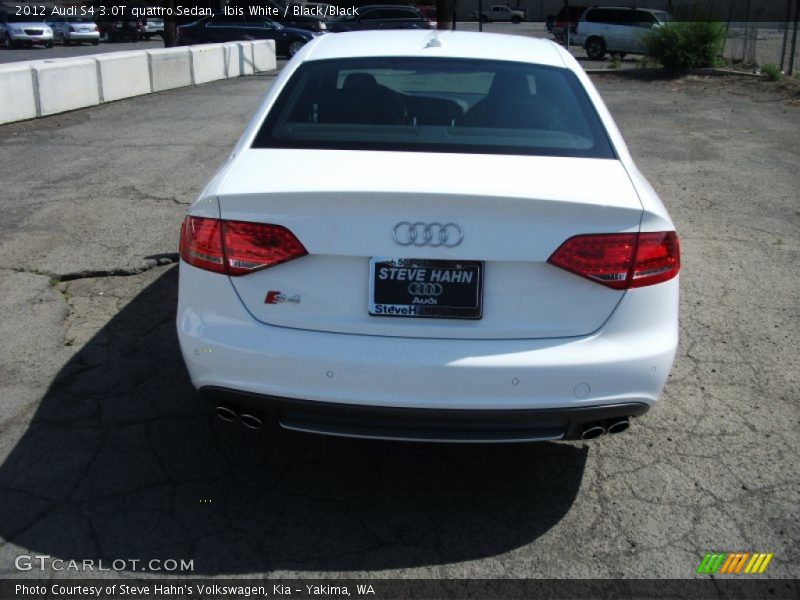 Ibis White / Black/Black 2012 Audi S4 3.0T quattro Sedan
