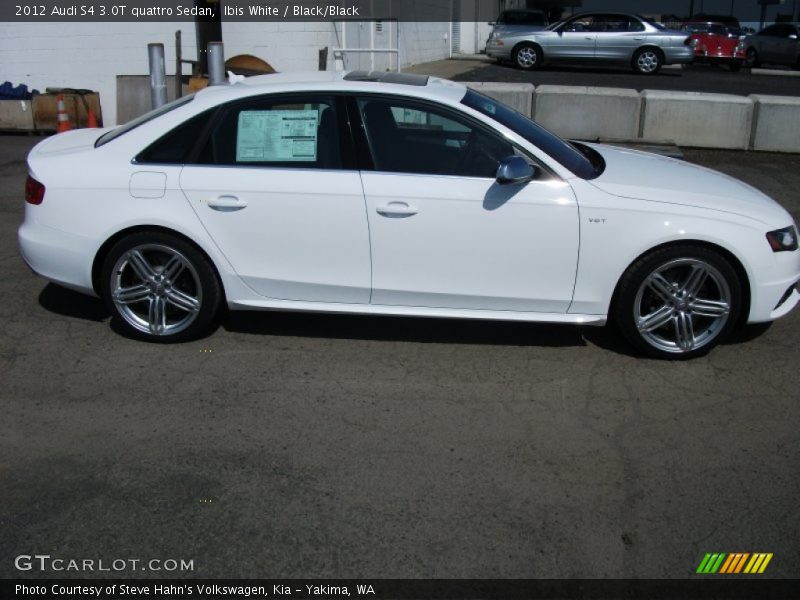 Ibis White / Black/Black 2012 Audi S4 3.0T quattro Sedan