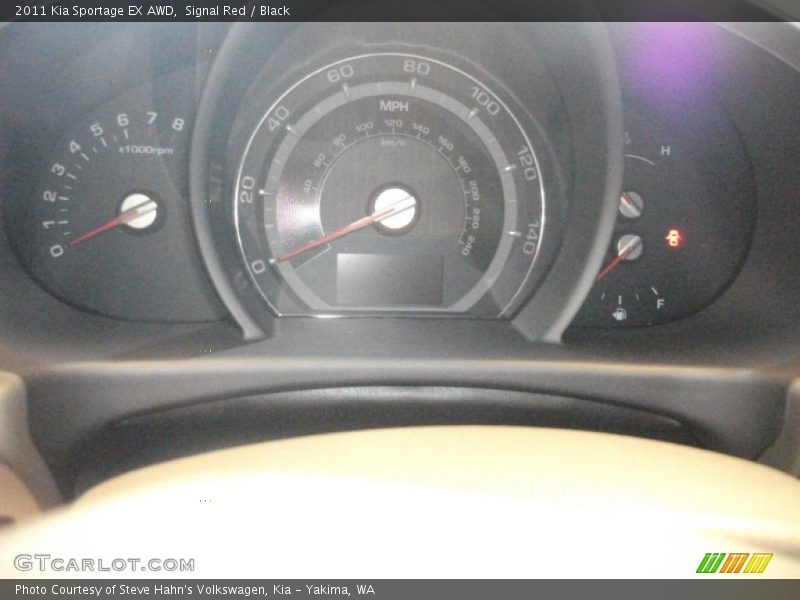 Signal Red / Black 2011 Kia Sportage EX AWD