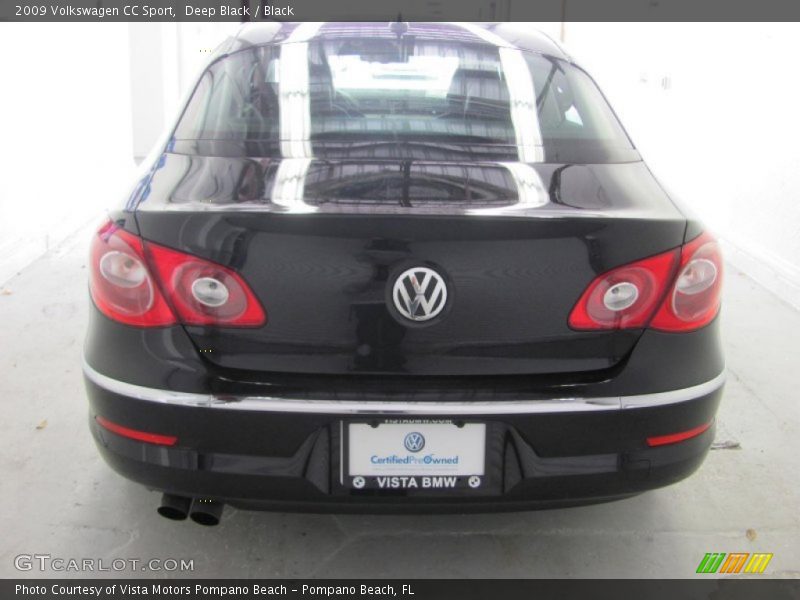 Deep Black / Black 2009 Volkswagen CC Sport