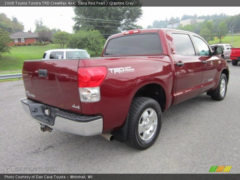 Salsa Red Pearl / Graphite Gray 2008 Toyota Tundra TRD CrewMax 4x4