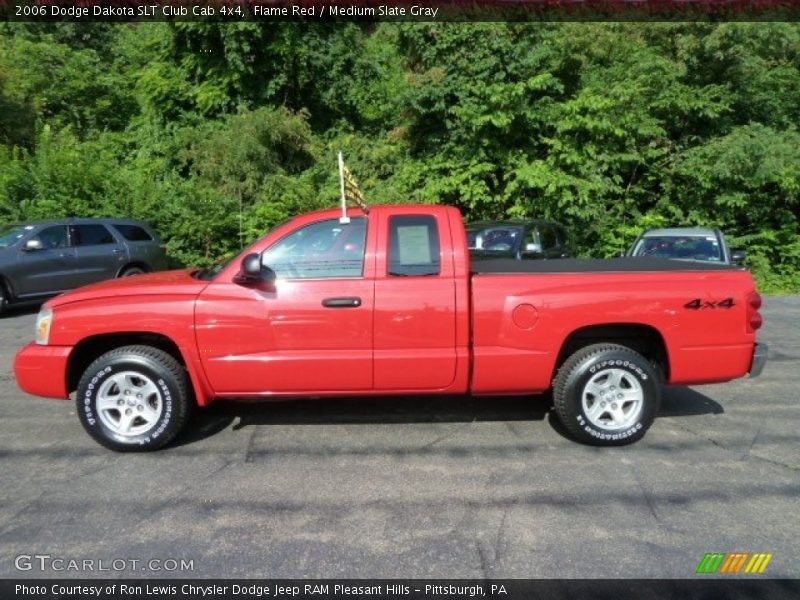  2006 Dakota SLT Club Cab 4x4 Flame Red