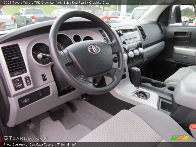 Salsa Red Pearl / Graphite Gray 2008 Toyota Tundra TRD CrewMax 4x4
