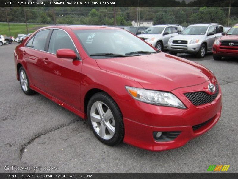 Barcelona Red Metallic / Dark Charcoal 2011 Toyota Camry SE